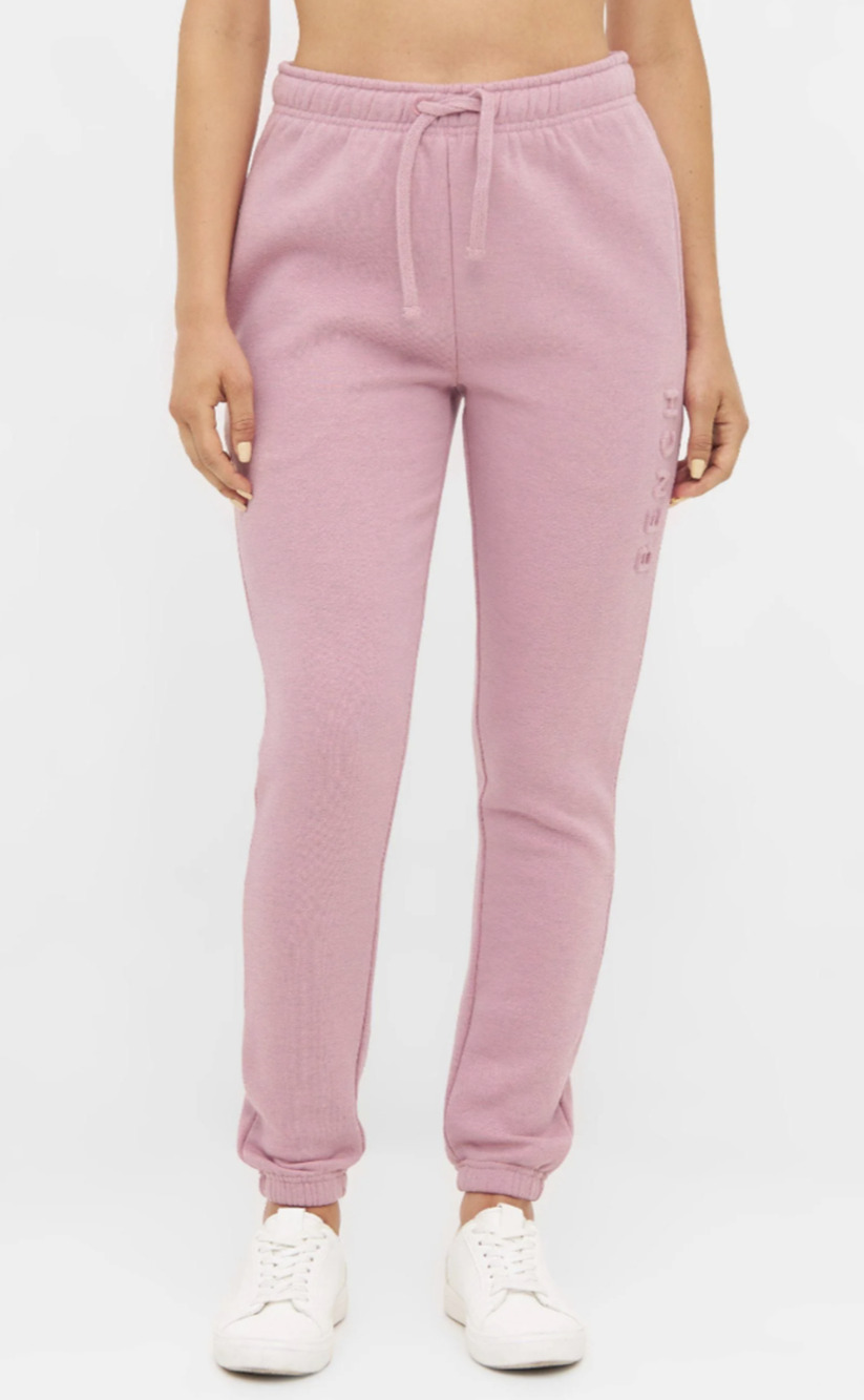 Bench Sweatpants Joggers Womens XL Pink Fleece Pockets Drawstring Athletic Pants